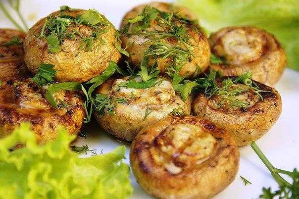 Грибы на Мангале